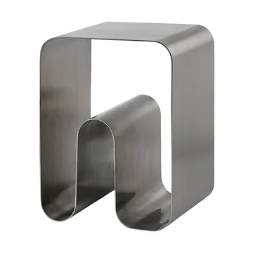 Curva solid kruk - Zilver, 32x32x43,2 cm - AYTM