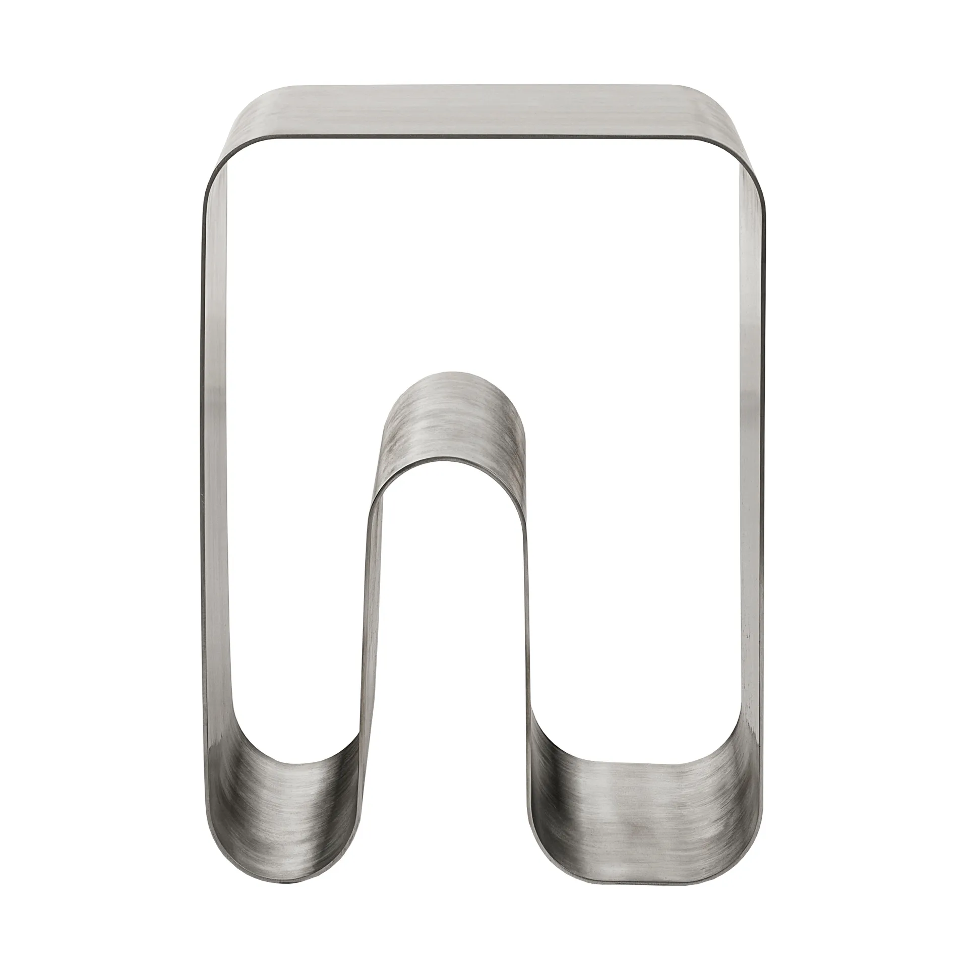Curva solid kruk, Zilver, 32x32x43,2 cm AYTM