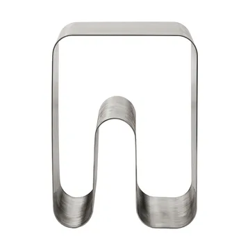 Curva solid kruk - Zilver, 32x32x43,2 cm - AYTM