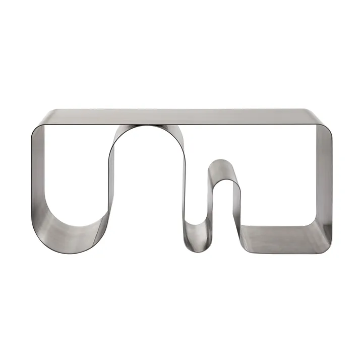 Curva solid zitbank - Zilverkleurig, 100 cm - AYTM