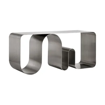Curva solid zitbank - Zilverkleurig, 100 cm - AYTM