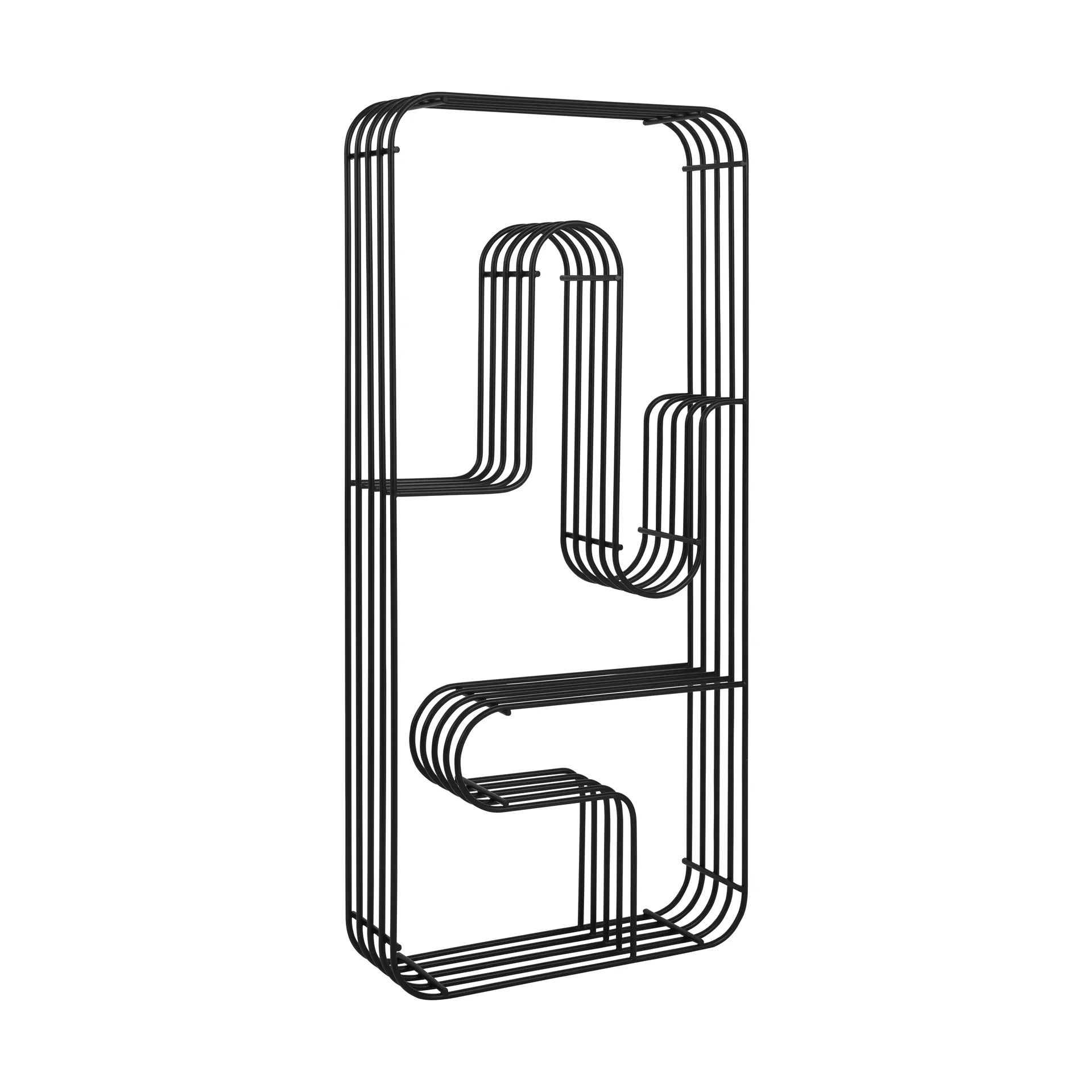 Curva wandplank rechthoekig, Zwart AYTM