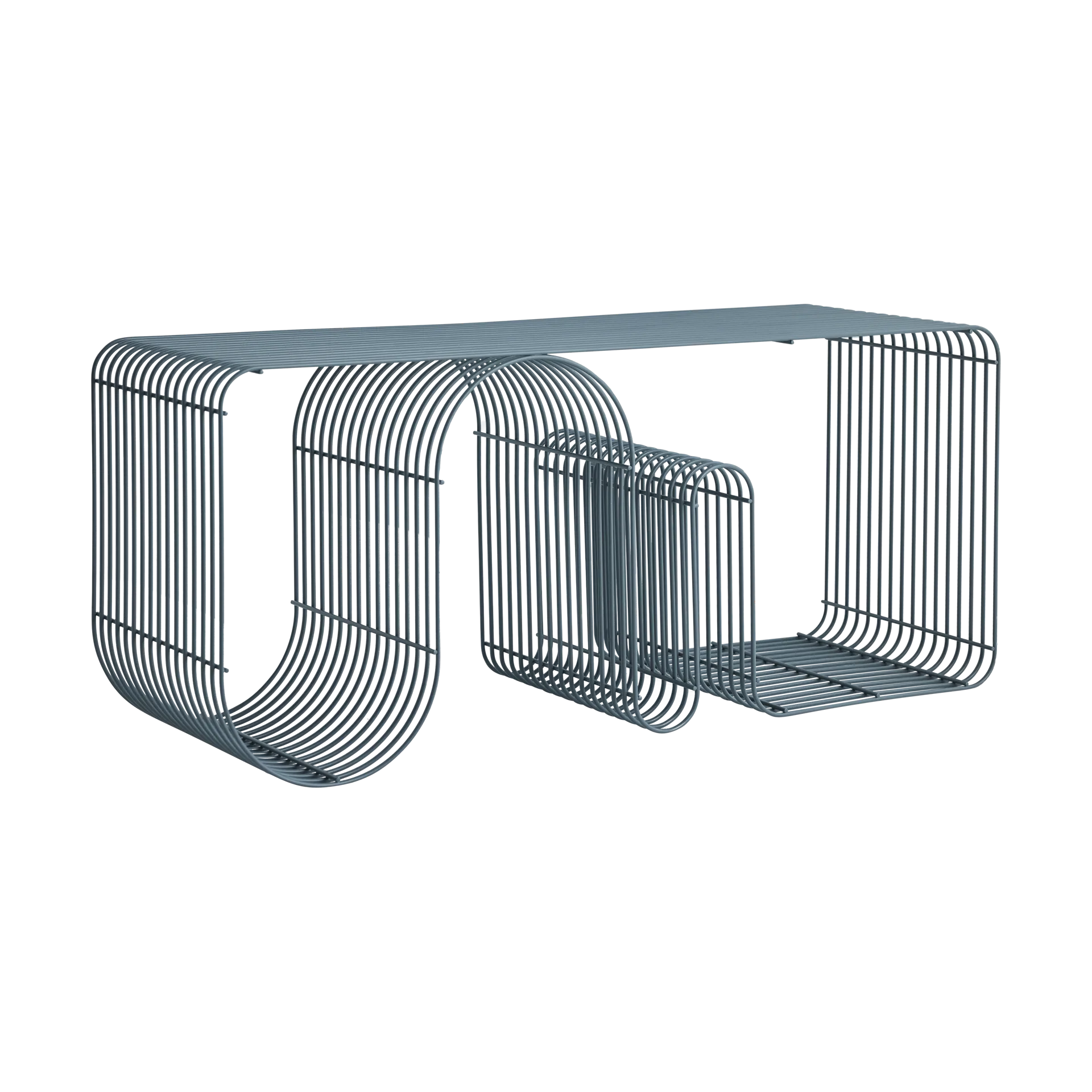 Curva zitbank 100 cm, Dusty blue AYTM