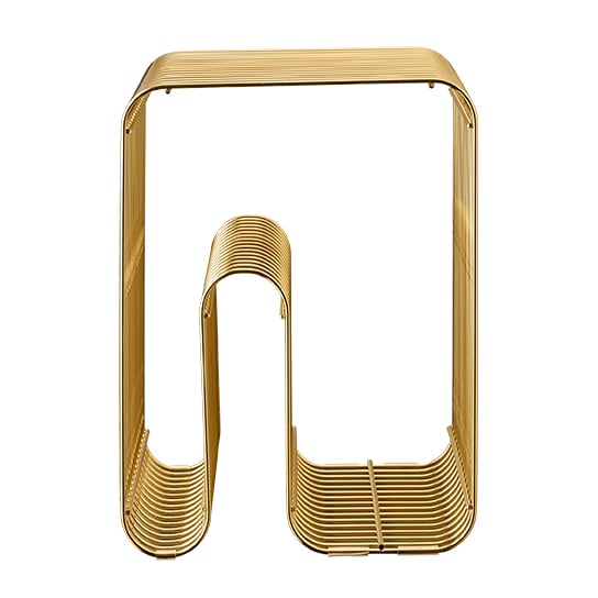 AYTM Curve stoel messing | Scandinavisch Interieur | Krukjes & Poefs | Goudkleurig
