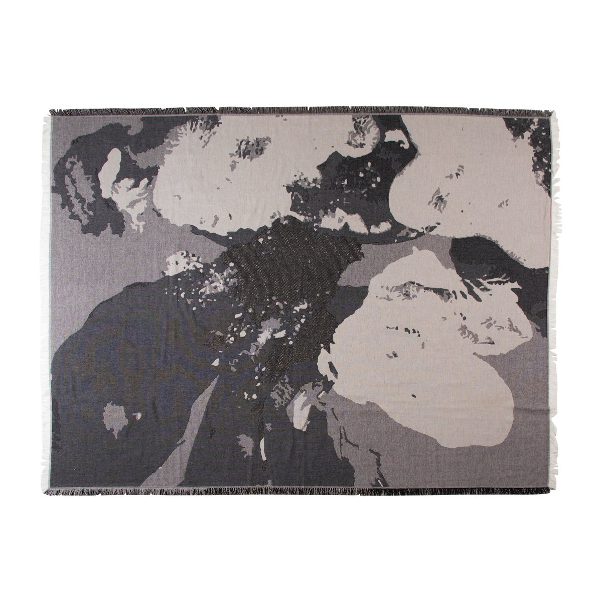 AYTM Floreo plaid 130x170 cm Wit-grijs