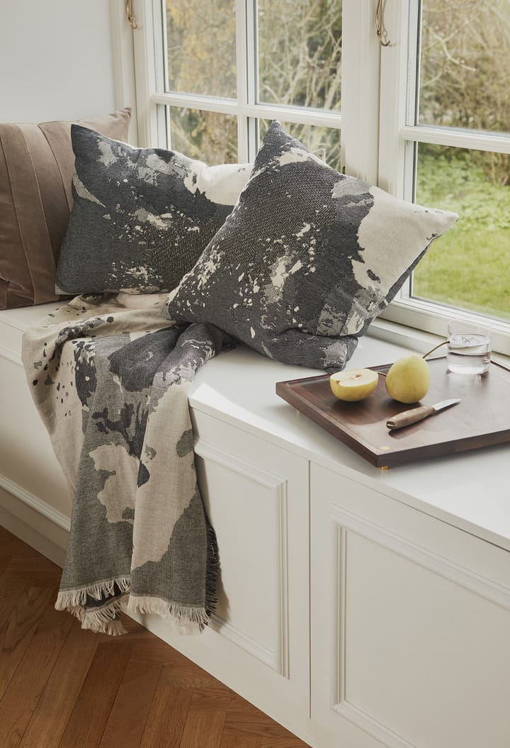 Floreo plaid 130x170 cm, Wit-grijs AYTM