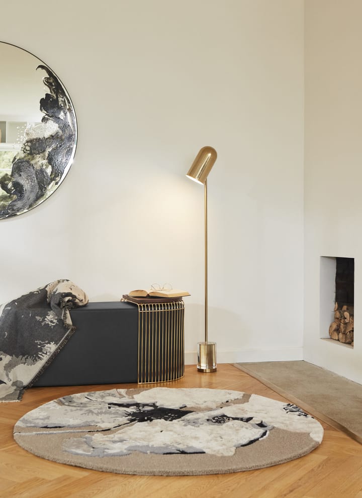 Floreo vloerkleed Ø200 cm, Wit-grijs AYTM