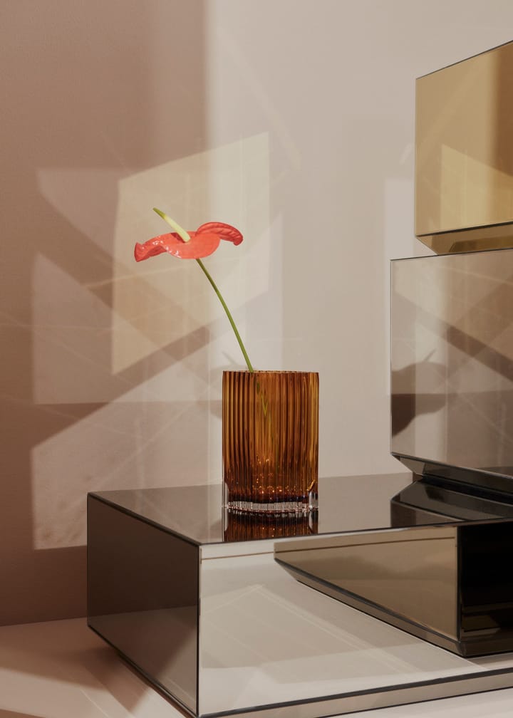 Folium vaas 20 cm, Amber AYTM