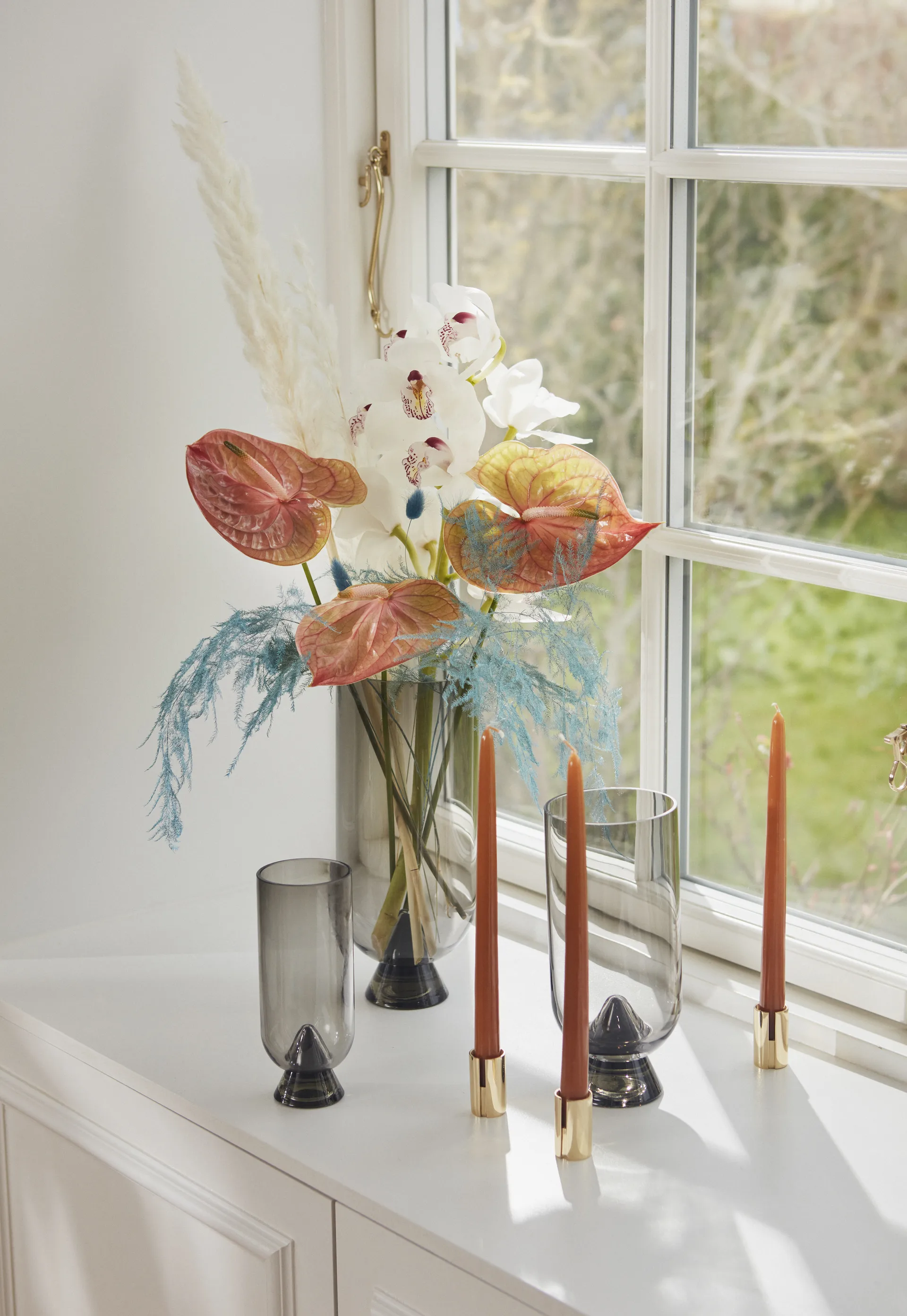 Glacies vaas 29 cm, Zwart AYTM