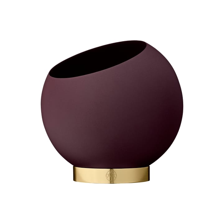 Globe bloempot Ø17 cm - Bordeaux - AYTM