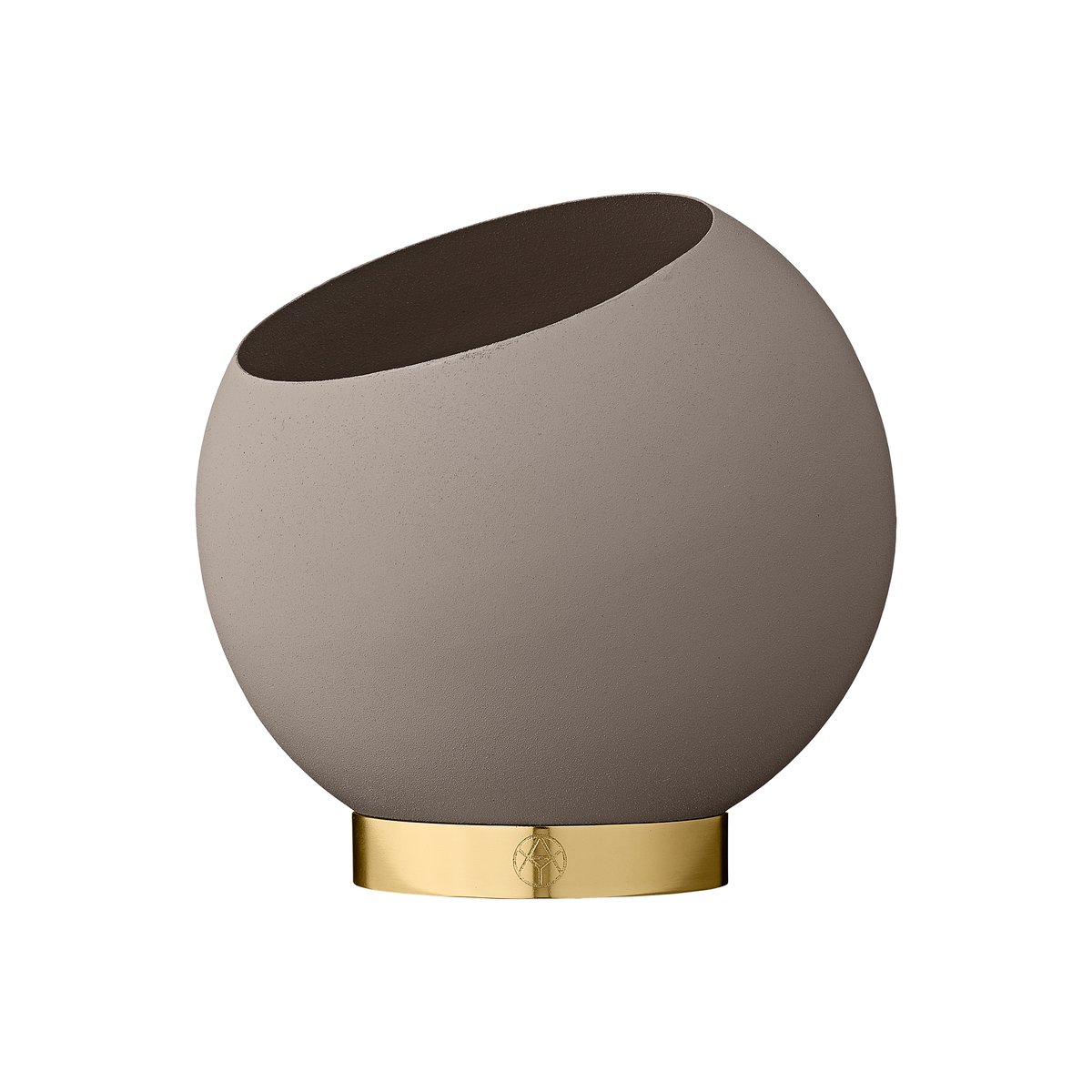AYTM Globe bloempot o17 cm Taupe | Scandinavisch Interieur | Bloempotten | Grijs