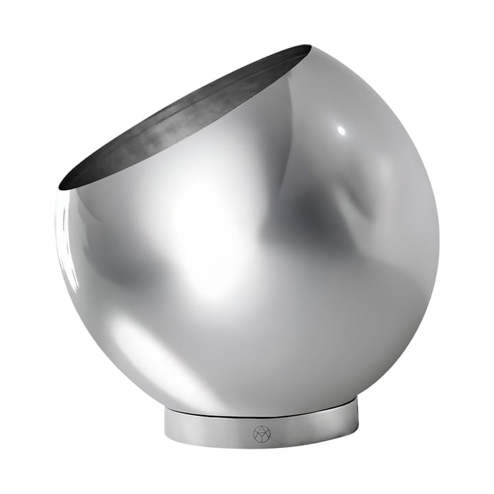 Globe bloempot Ø17 cm - Zilverkleurig - AYTM
