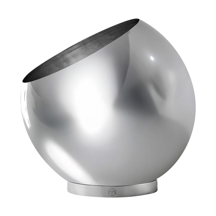Globe bloempot Ø37 cm - Zilverkleurig - AYTM