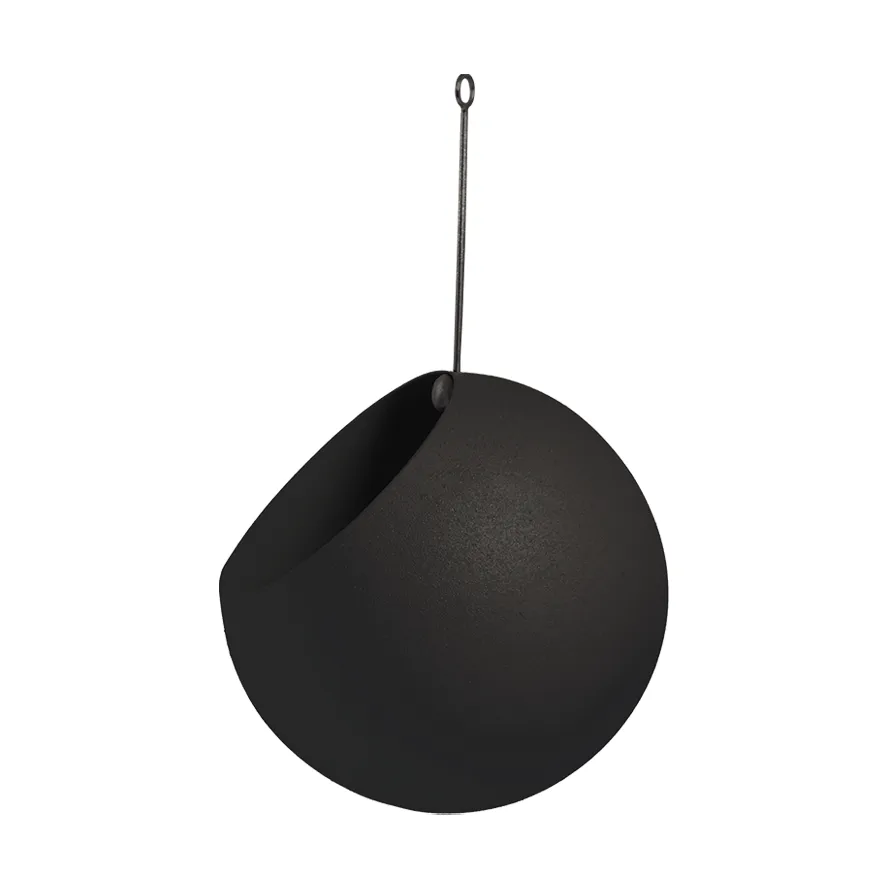 GLOBE hangende bloempot Ø17 cm h28 cm, Black AYTM