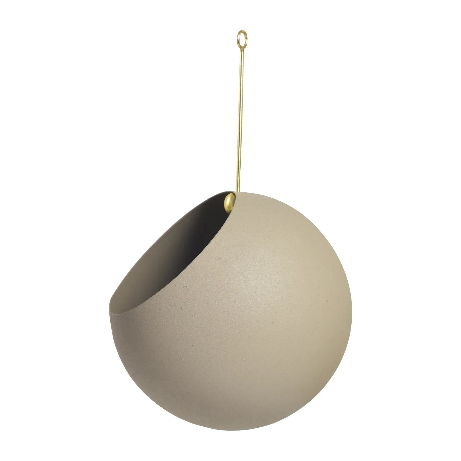 GLOBE hangende bloempot Ø17 cm h28 cm, Taupe AYTM