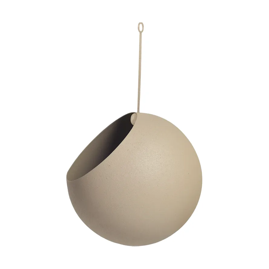 GLOBE hangende bloempot Ø17 cm h28 cm, Taupe AYTM
