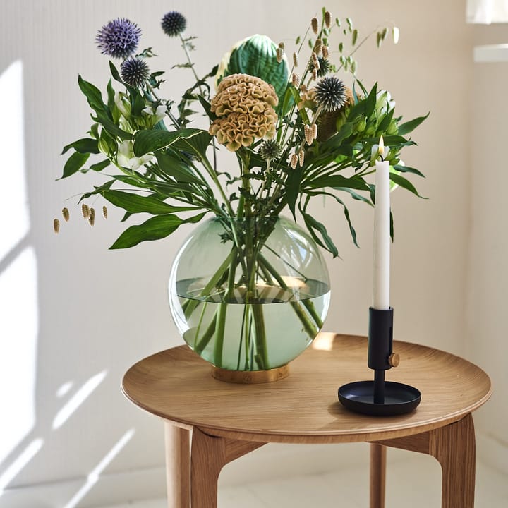 Globe vaas groot, groen-messing AYTM