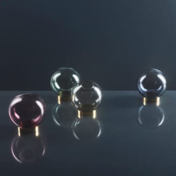 Globe vaas klein - roze-messing - AYTM