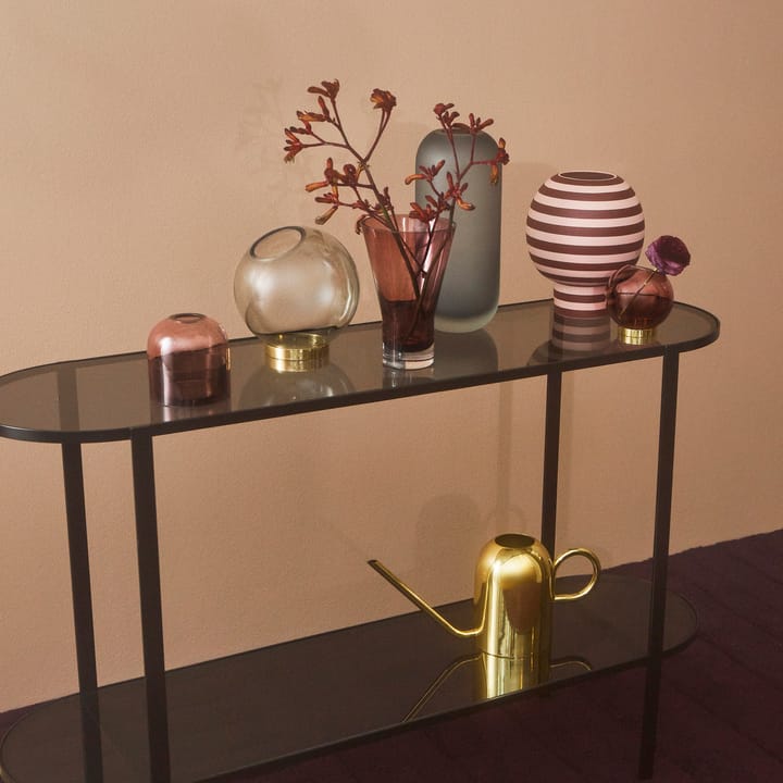 Globe vaas klein, roze-messing AYTM