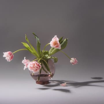 Globe vaas middel - roze-goud - AYTM