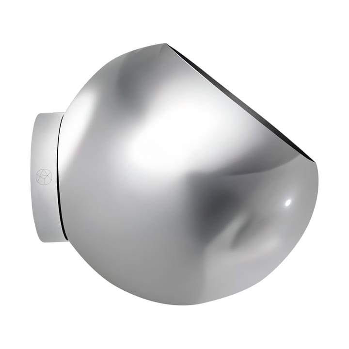 Globe wandbloempot Ø17 cm - Zilverkleurig - AYTM