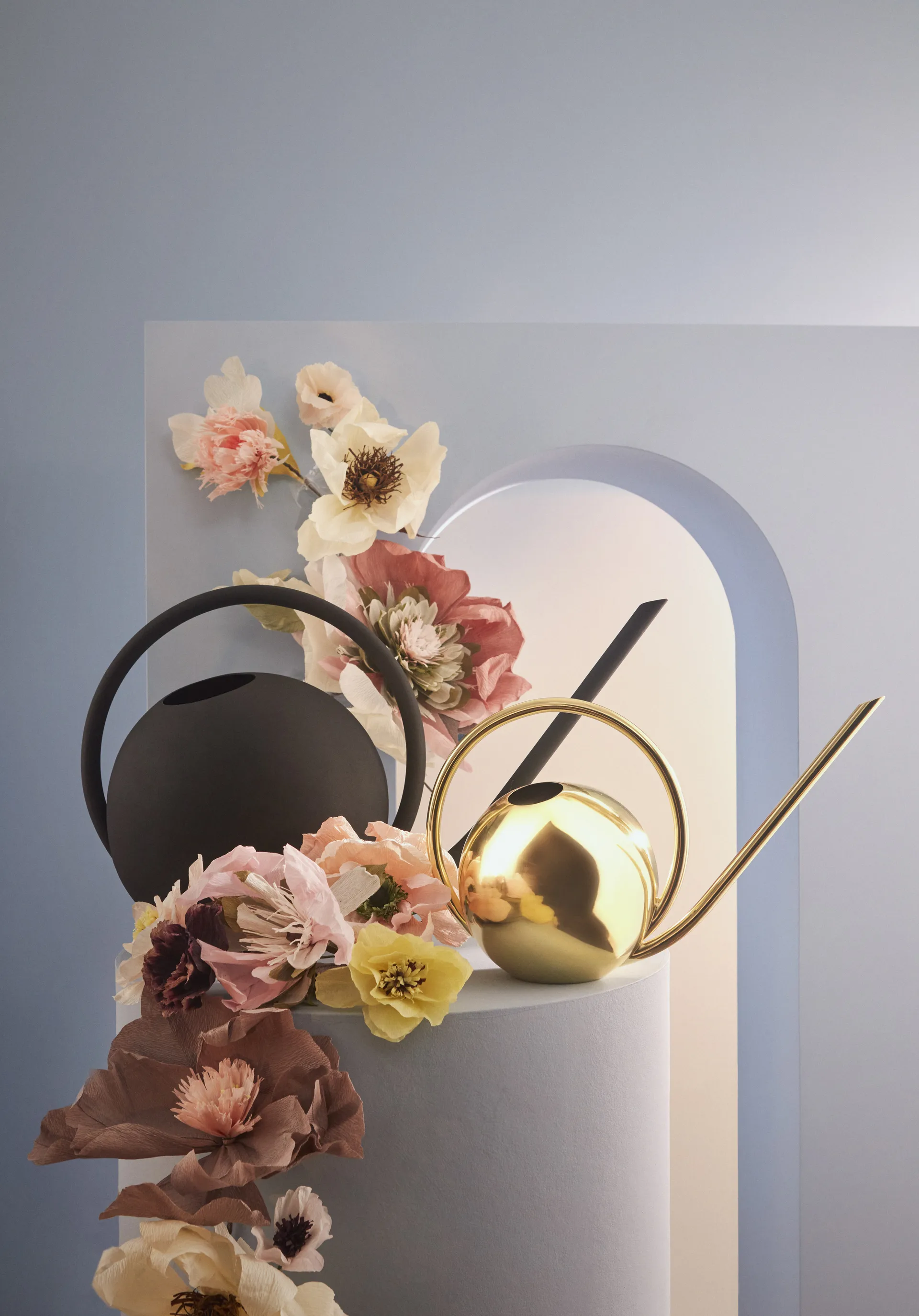 Globe waterkan 34 cm, Zwart AYTM