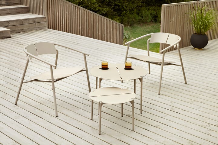 NOVO lounge tafel Ø70x45 cm - taupe - AYTM