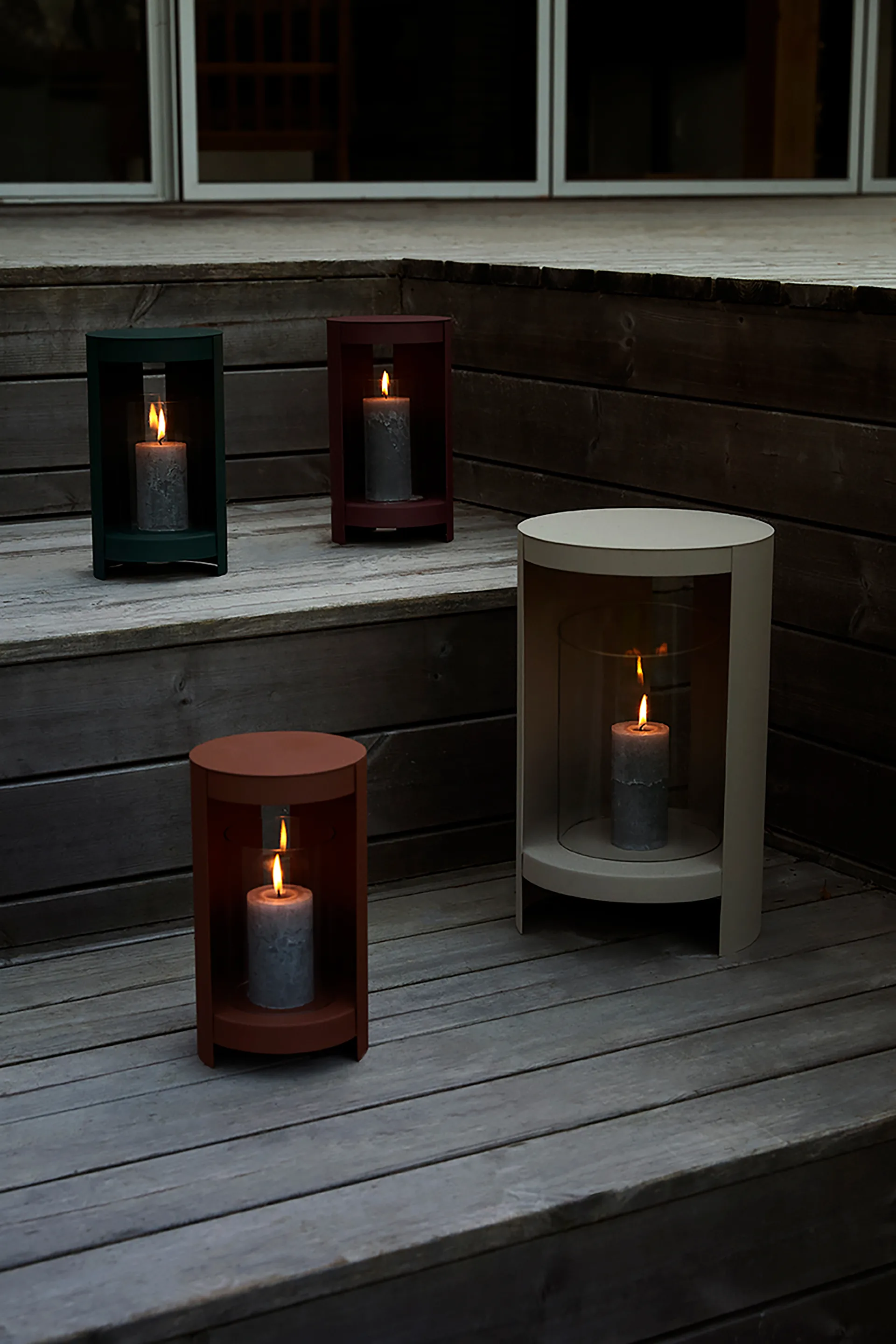 Ora lantaarn kaarsenhouder 28 cm, Bordeaux AYTM