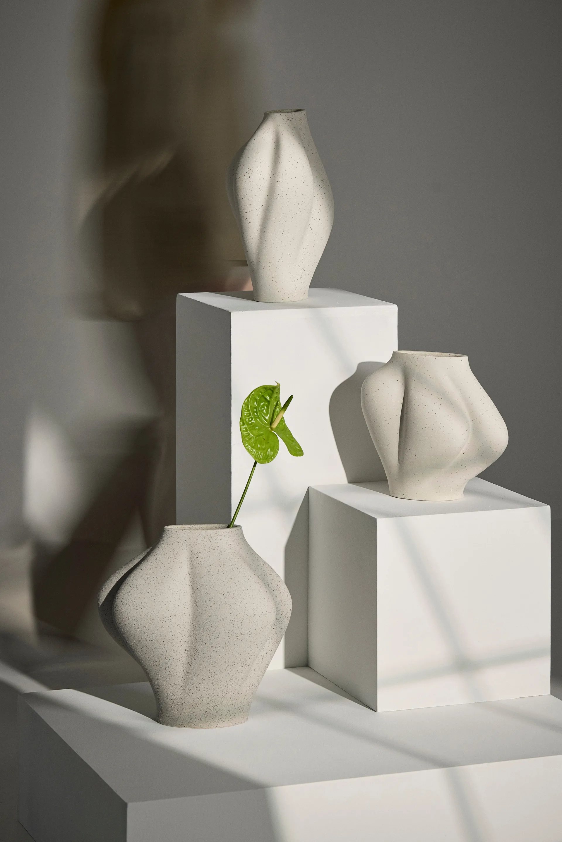 Saltare vaas, Cream, Ø15x25 cm AYTM