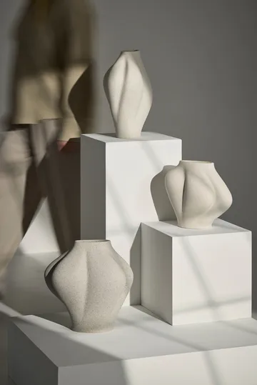 Saltare vaas - Taupe, Ø13,8x30 cm - AYTM