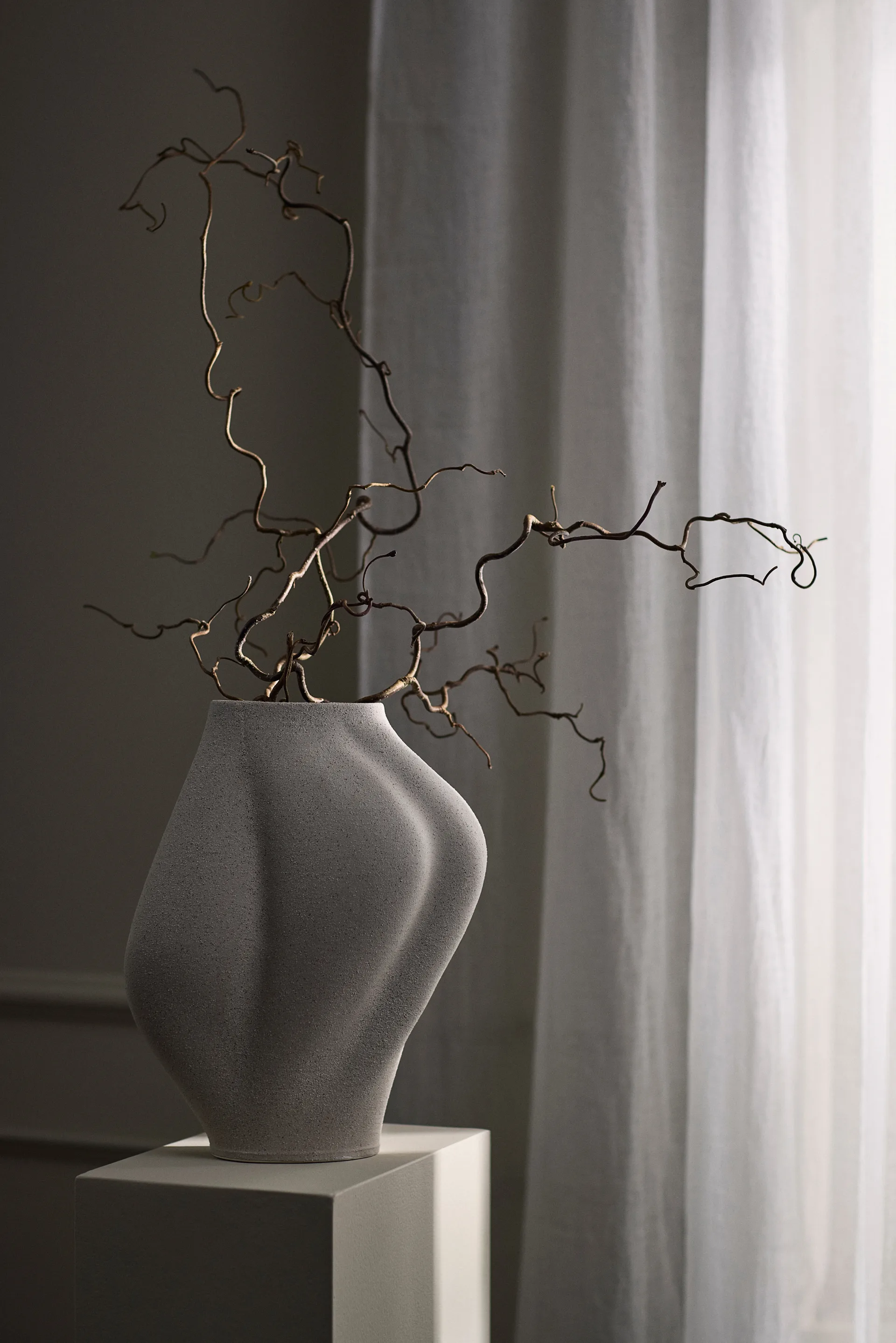 Saltare vaas, Taupe, Ø17x35 cm AYTM