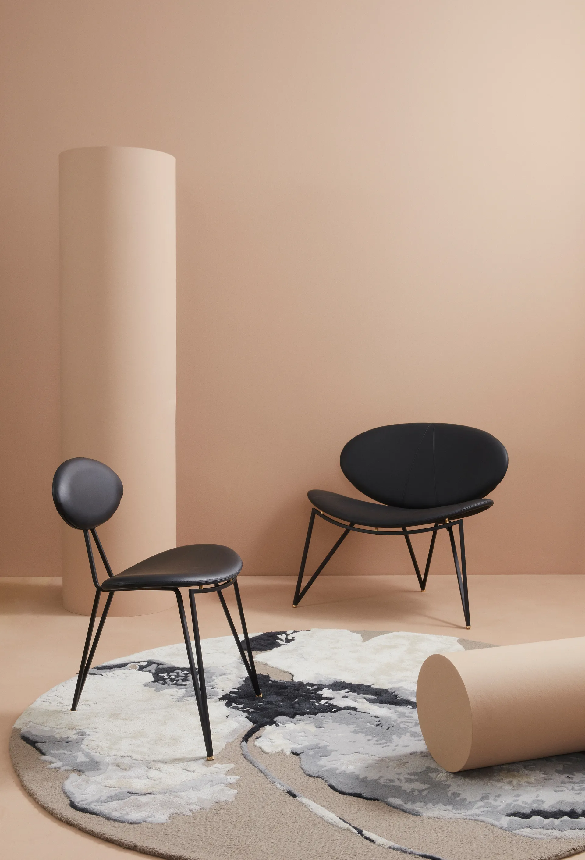 Semper loungestoel, Black-black AYTM