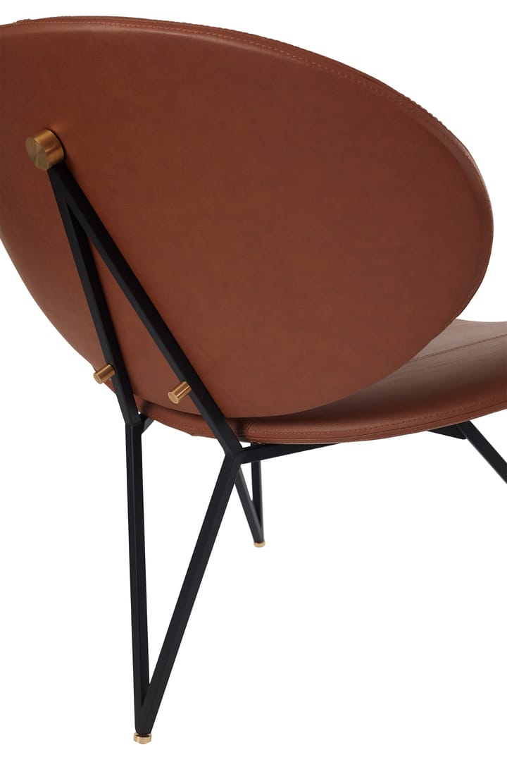 Semper loungestoel - Black-cognac - AYTM