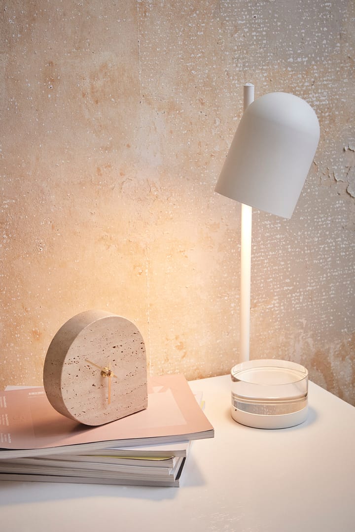 STILLA klok 15,8x16 cm, Travertine AYTM