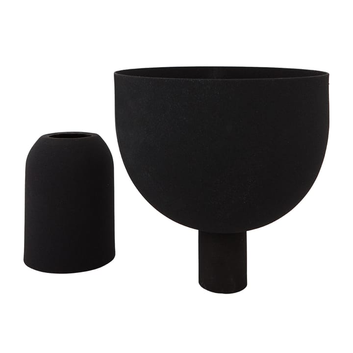 Torus bloempot Ø17 cm, Black-black AYTM