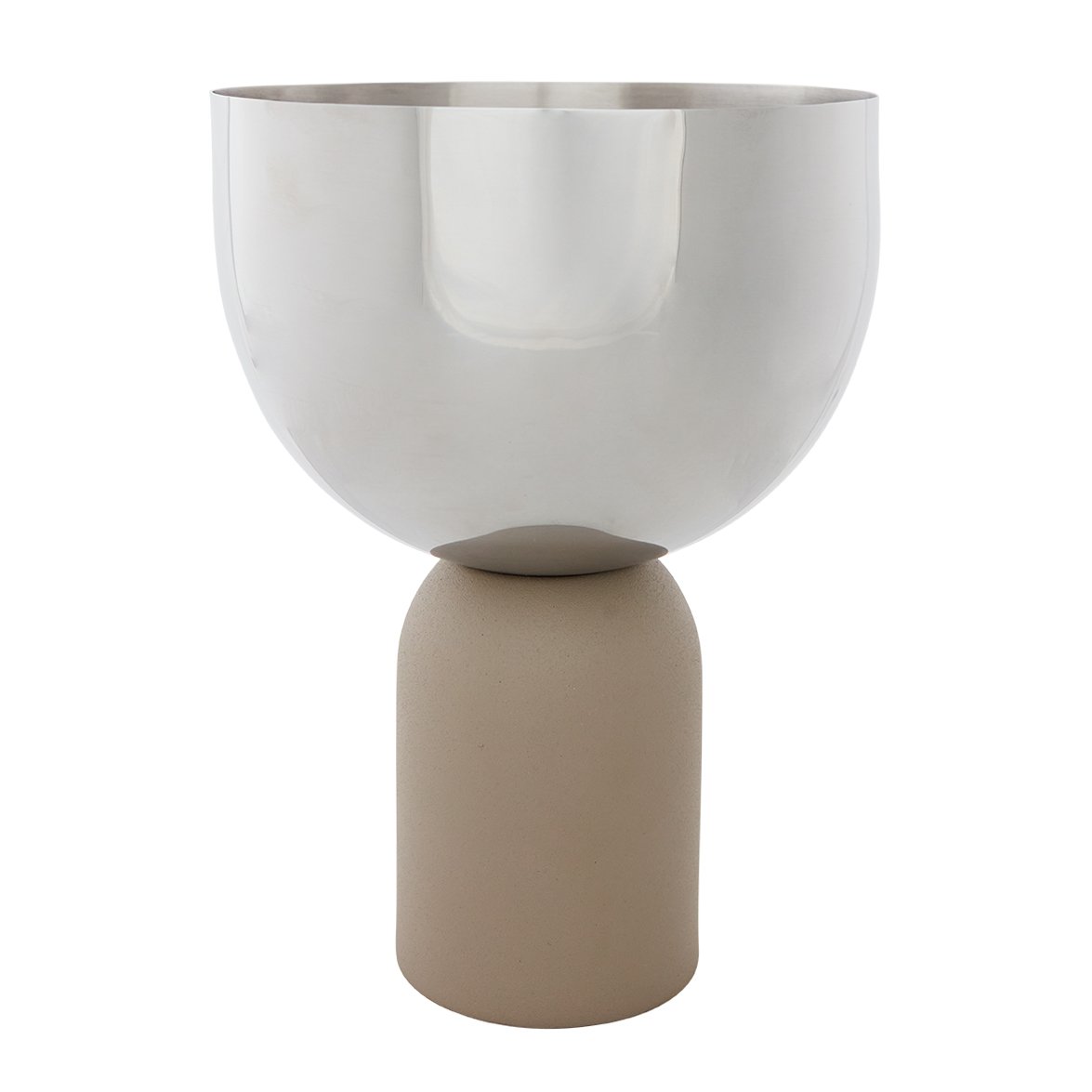 AYTM Torus bloempot o17 cm Silver-taupe | Scandinavisch Interieur | Bloempotten | Beige