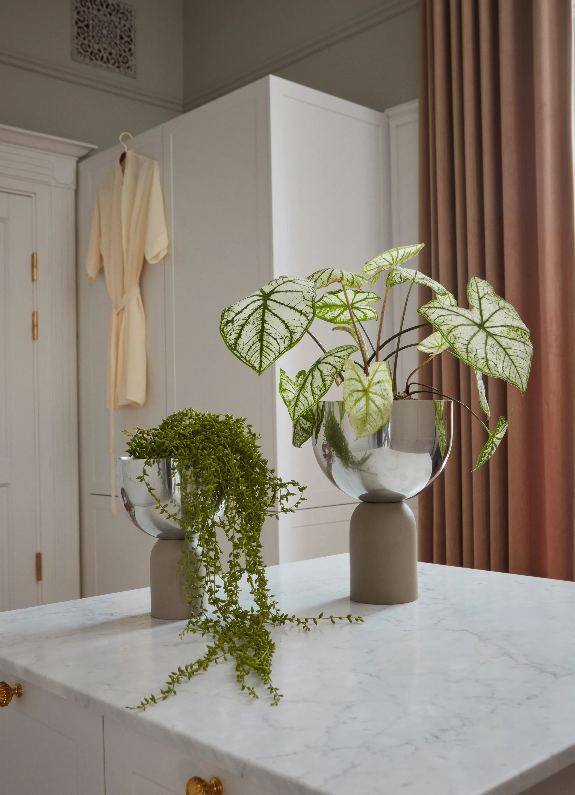 Torus bloempot Ø17 cm, Silver-taupe AYTM