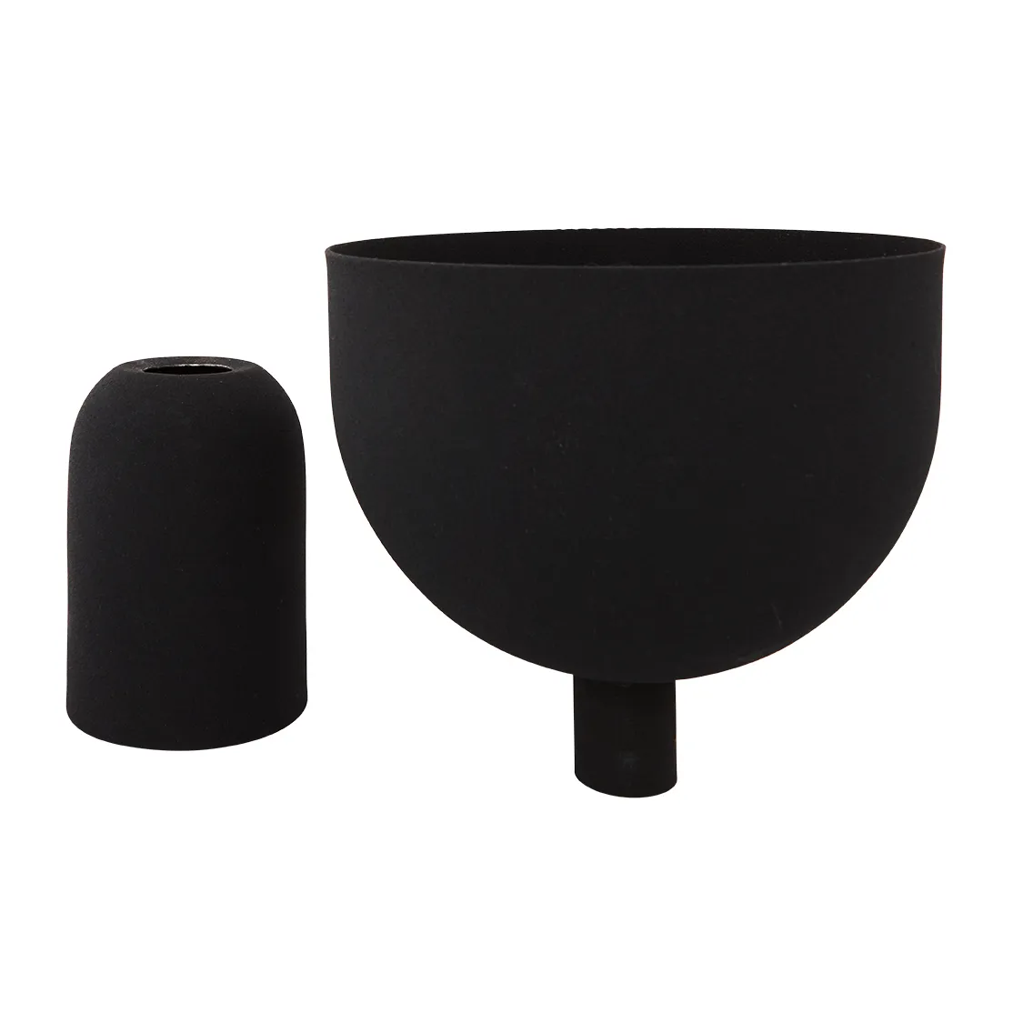 Torus bloempot Ø22 cm, Black-black AYTM