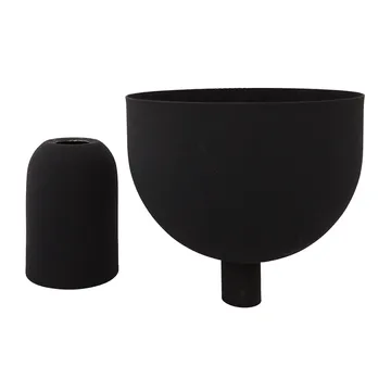 Torus bloempot Ø22 cm - Black-black - AYTM