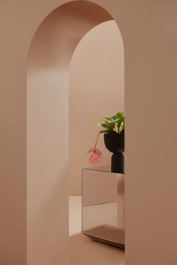 Torus bloempot Ø22 cm - Black-black - AYTM