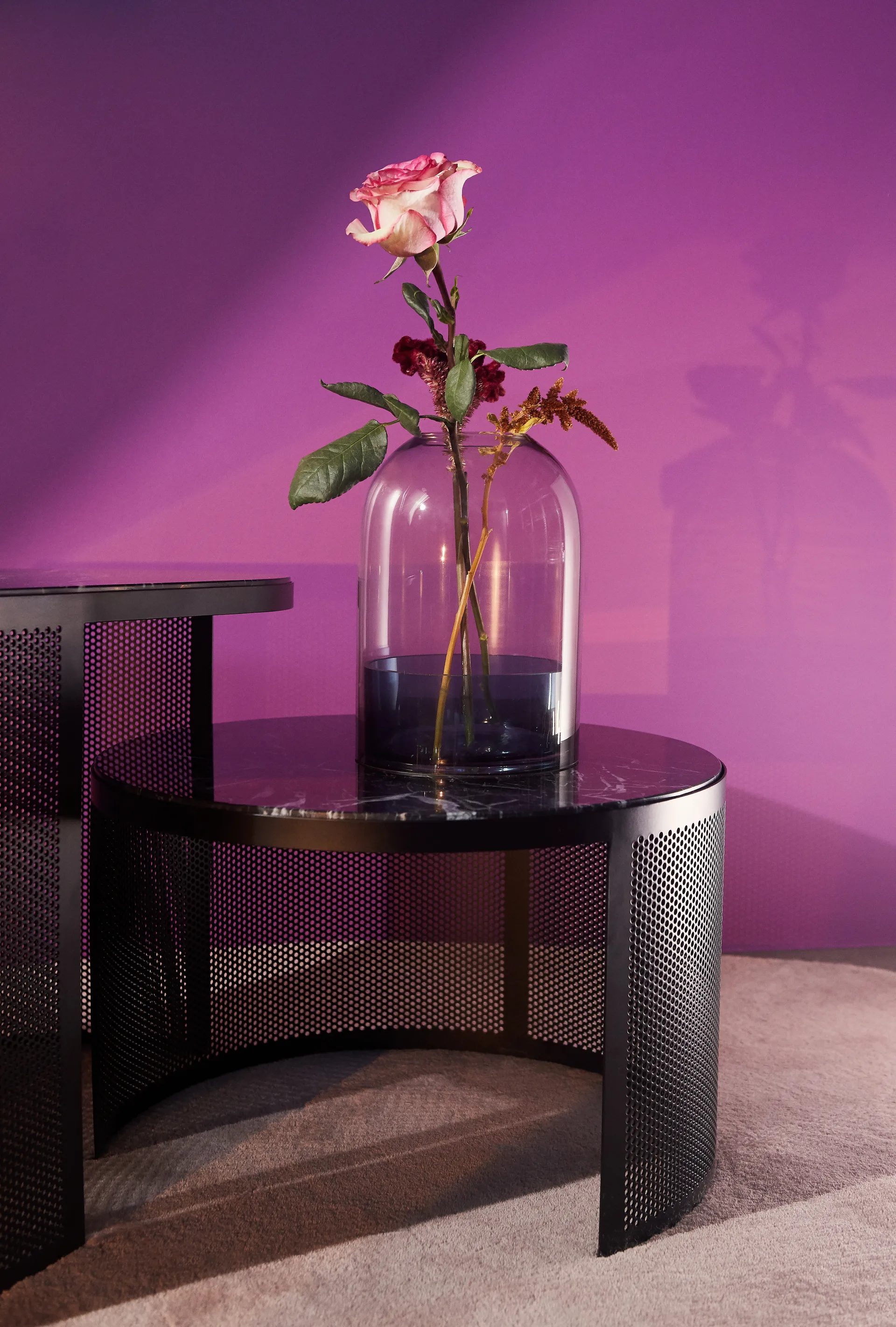 Tota kaarsenhouder, zwart-marineblauw AYTM