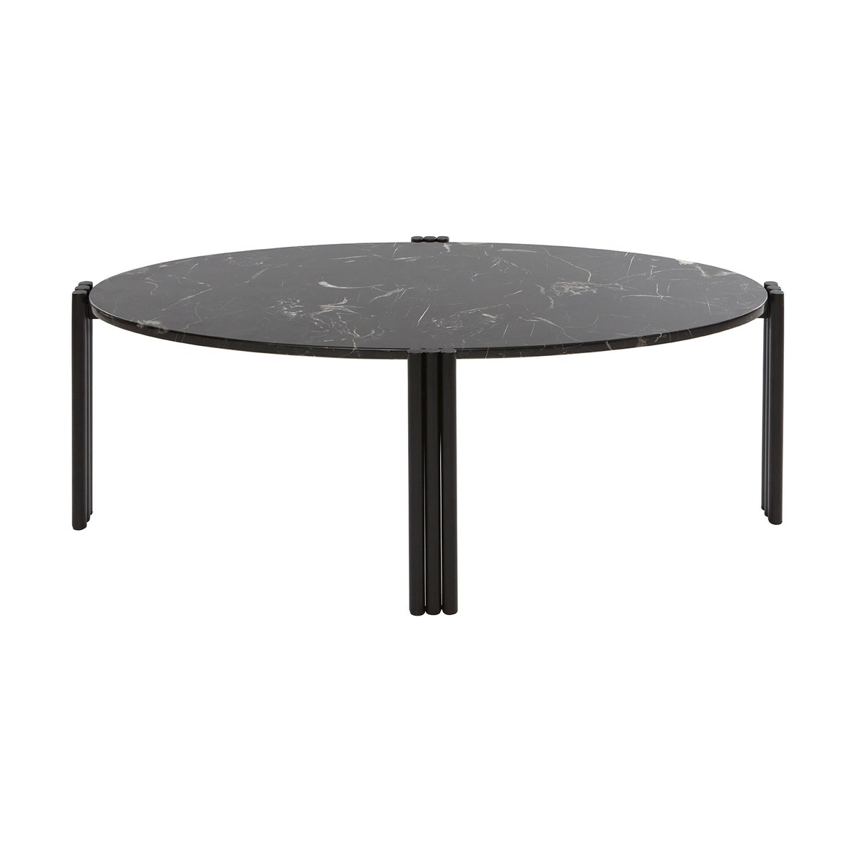 AYTM Tribus salontafel ovaal 92,4x47,6x35 cm Zwart-zwart
