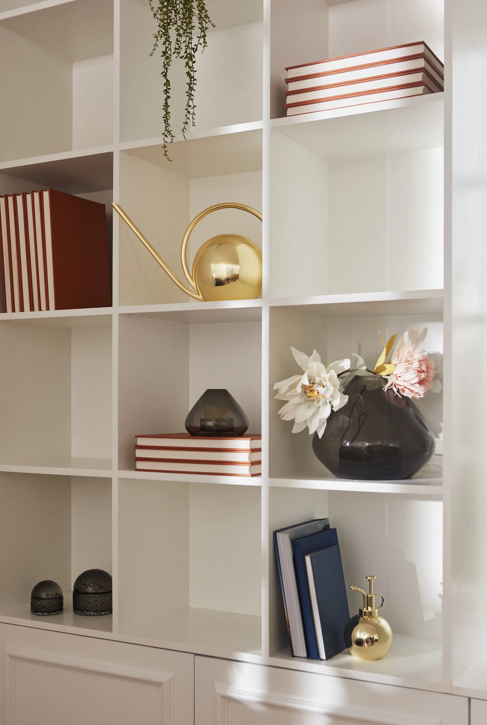 Uno lantaarn-vaas 21 cm, Zwart AYTM