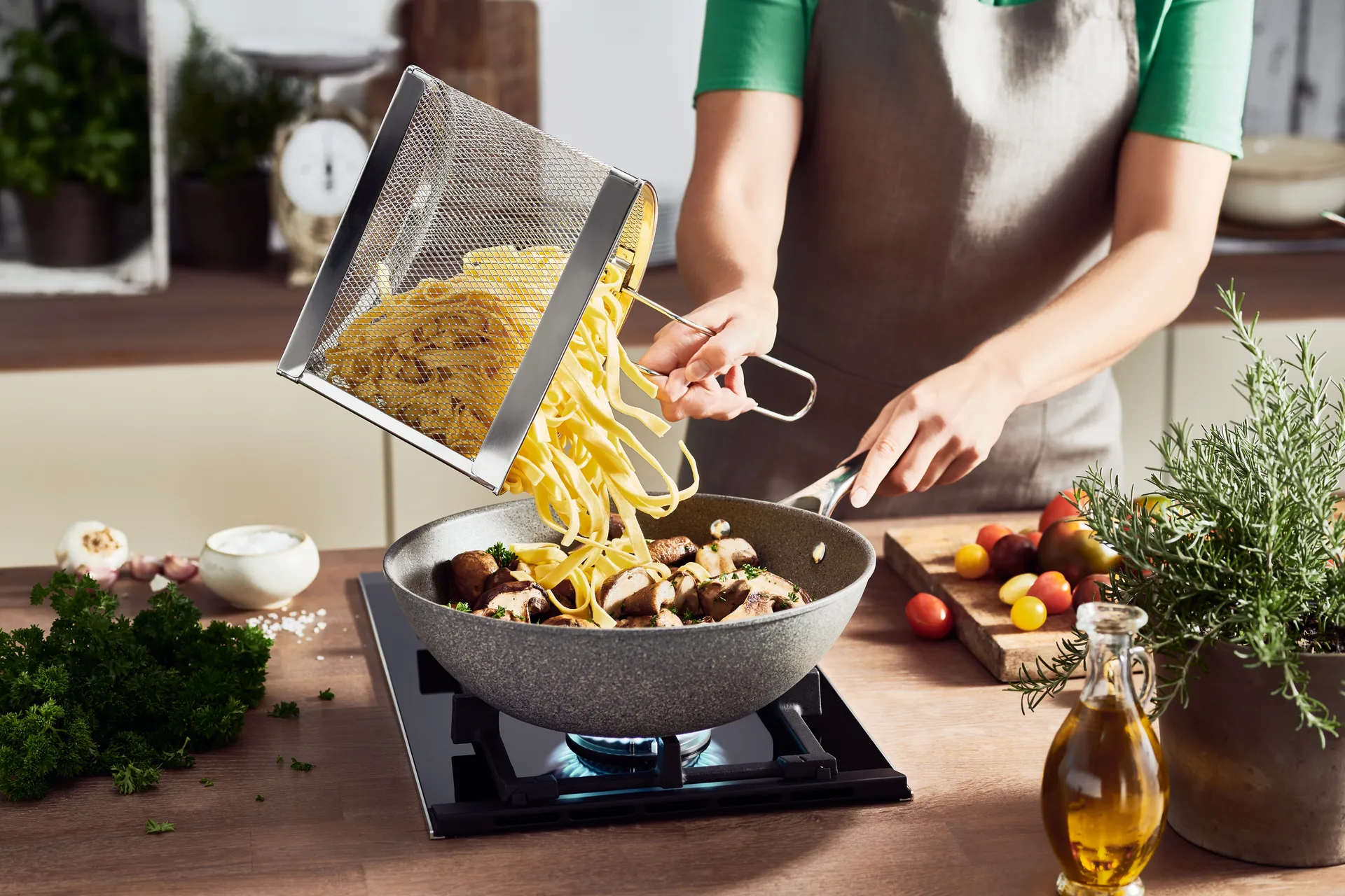 Ballarini Salina Ti-X Granit keramische wok, 30 cm Ballarini