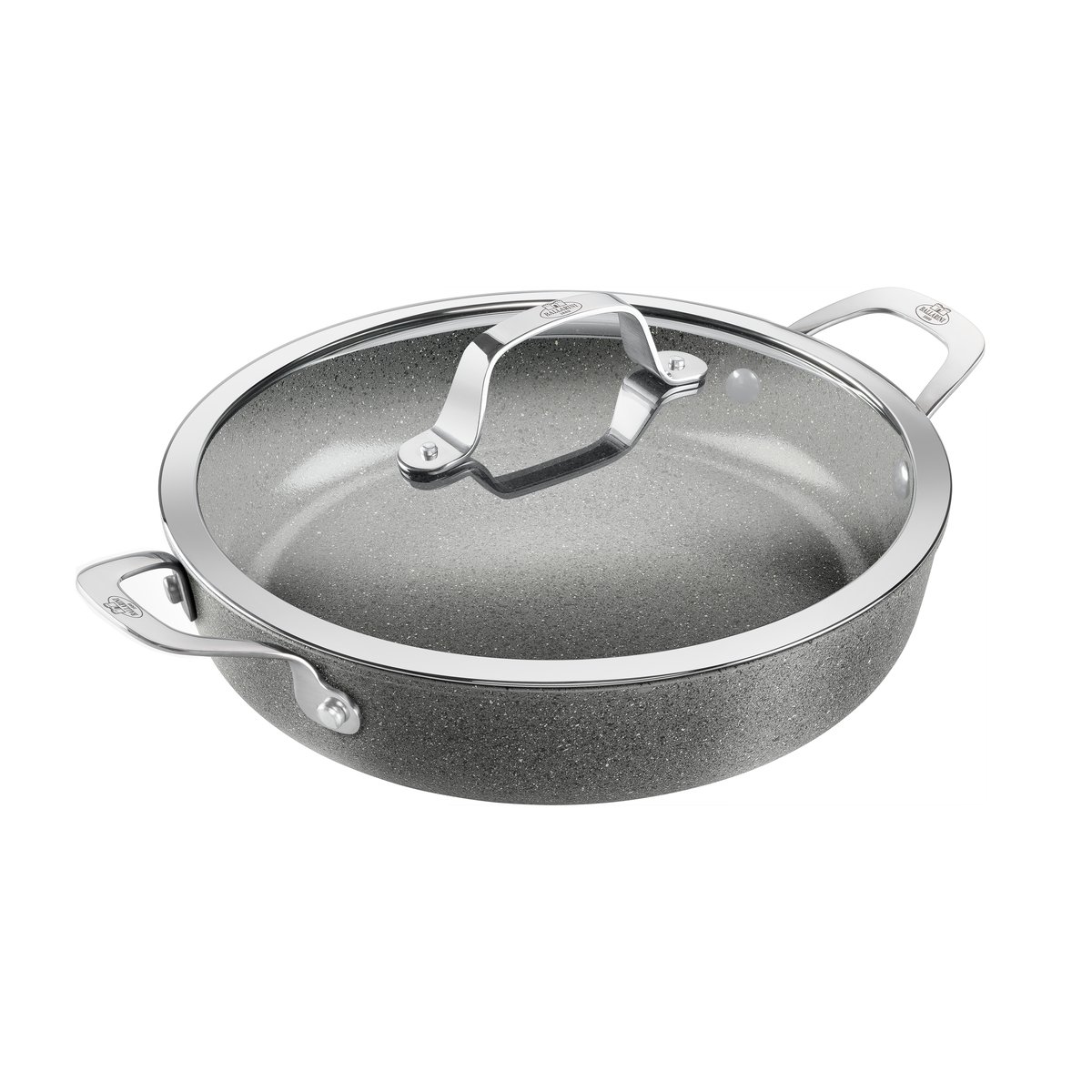 Ballarini Salina Ceramic Granit serveerpan met glazen deksel 28 cm