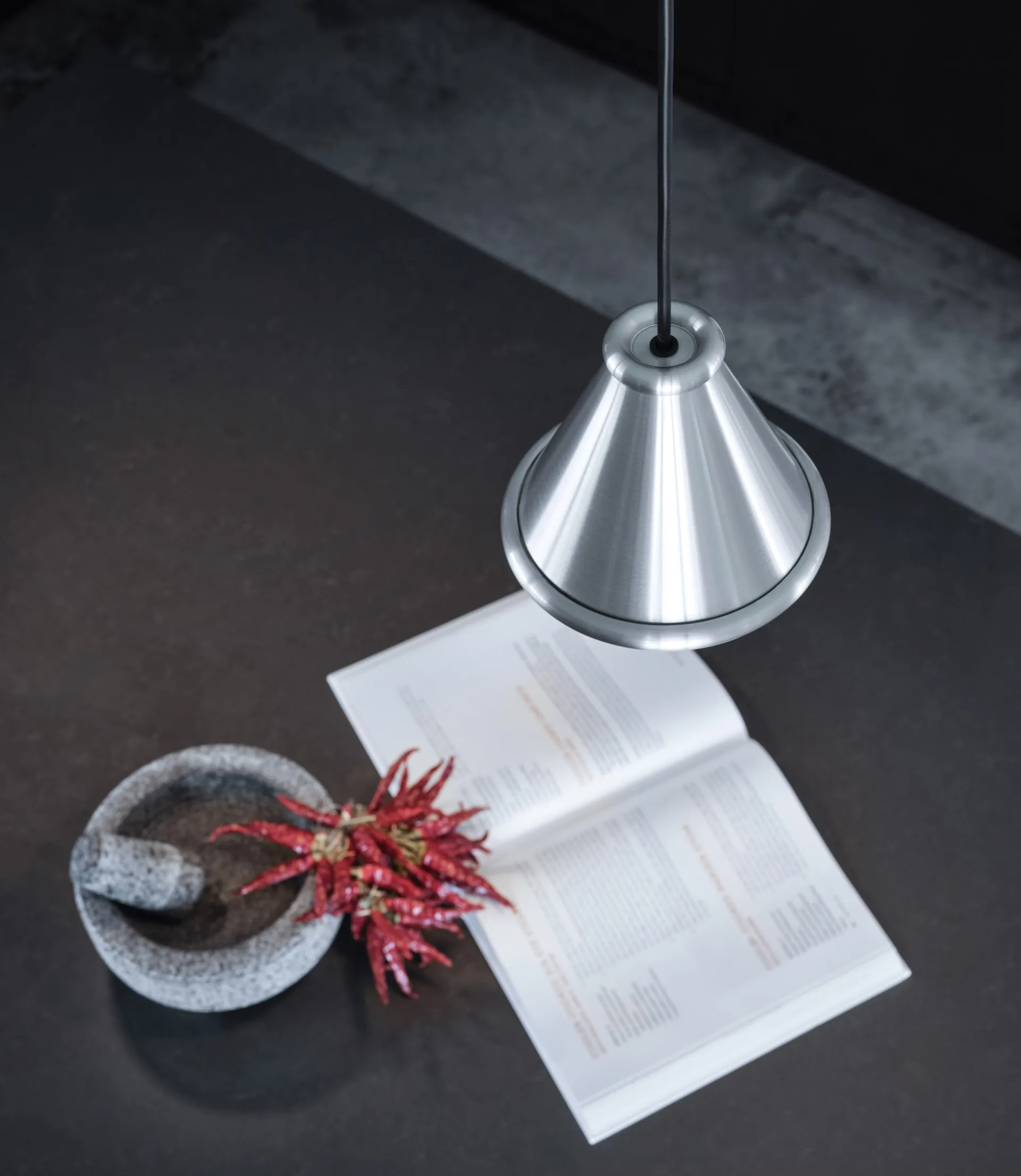 Belle hanglamp Ø15 cm, Brushed aluminium Belid