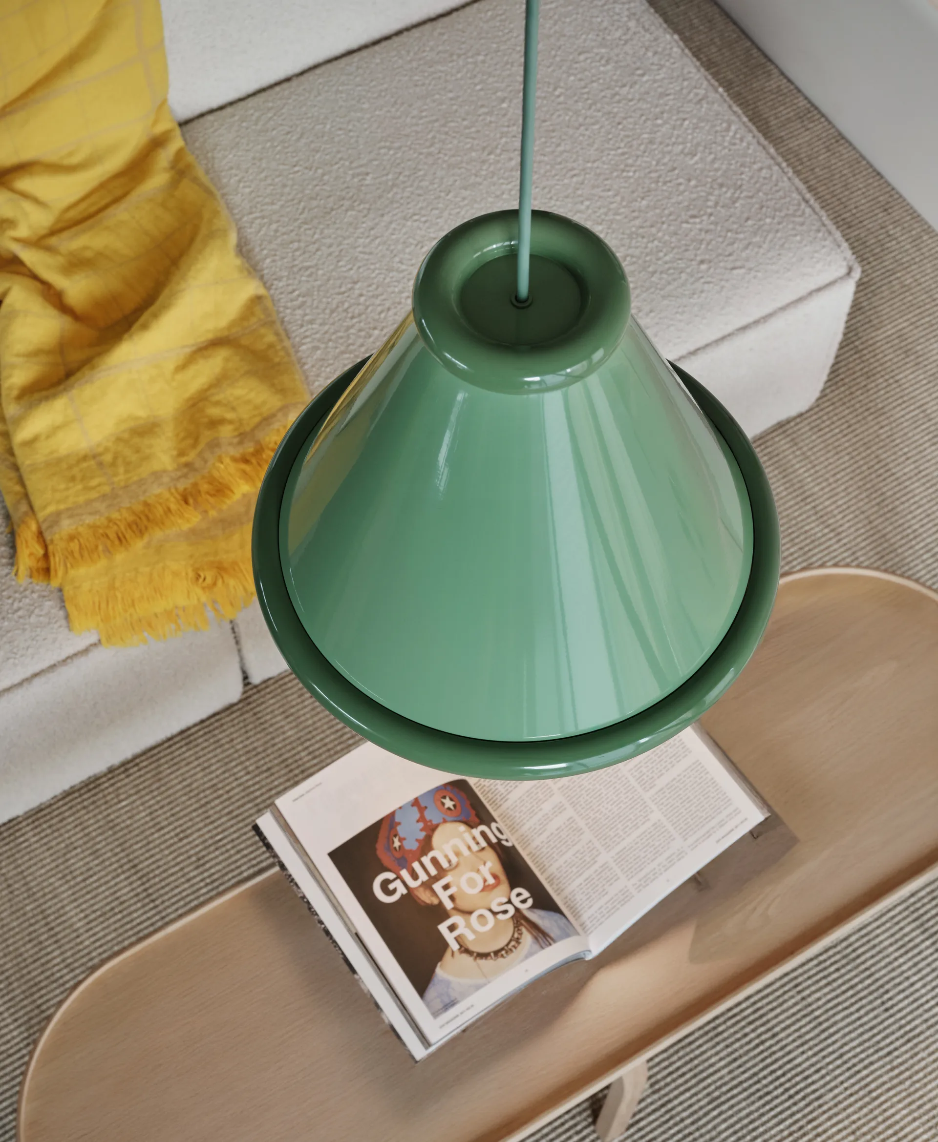 Belle hanglamp Ø36 cm, Pale green-reseda green Belid