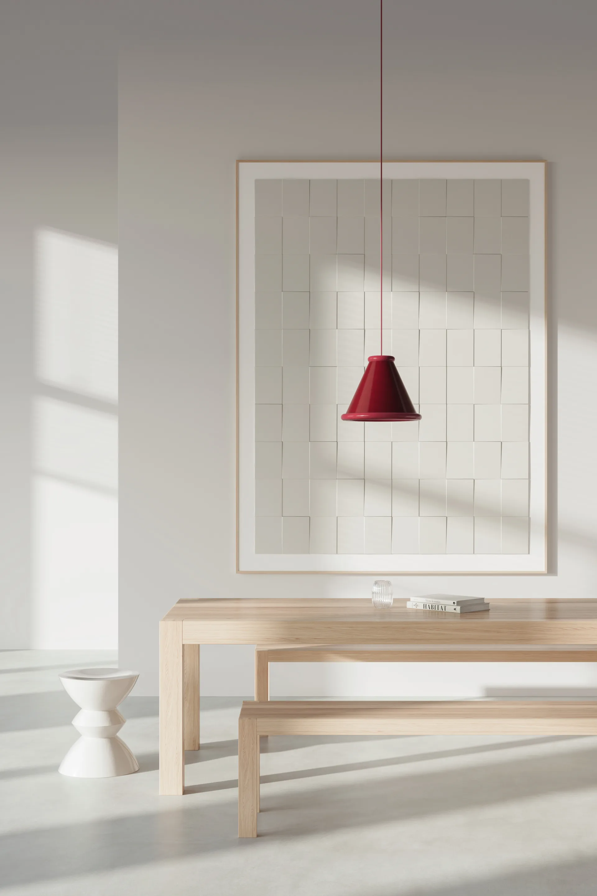 Belle hanglamp Ø36 cm, Wine red-red violet Belid