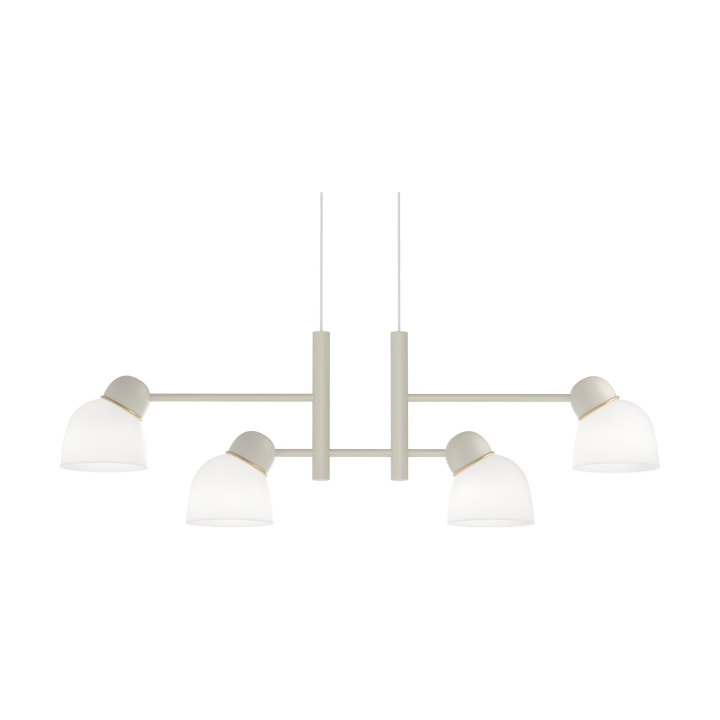 Bird hanglamp 119,3 cm - Zand-messing-opaalglas - Belid