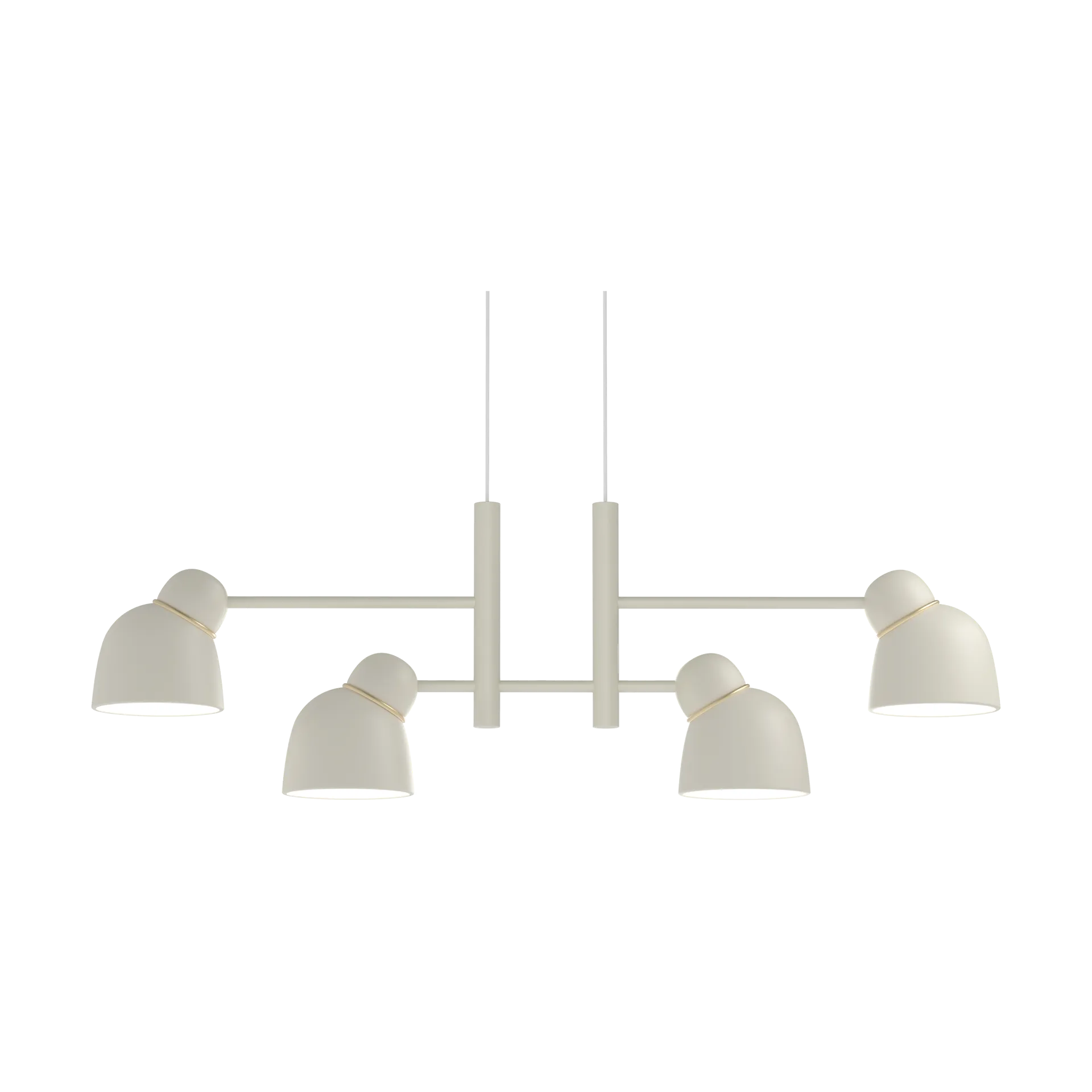 Bird hanglamp 119,3 cm, Zand-messing Belid